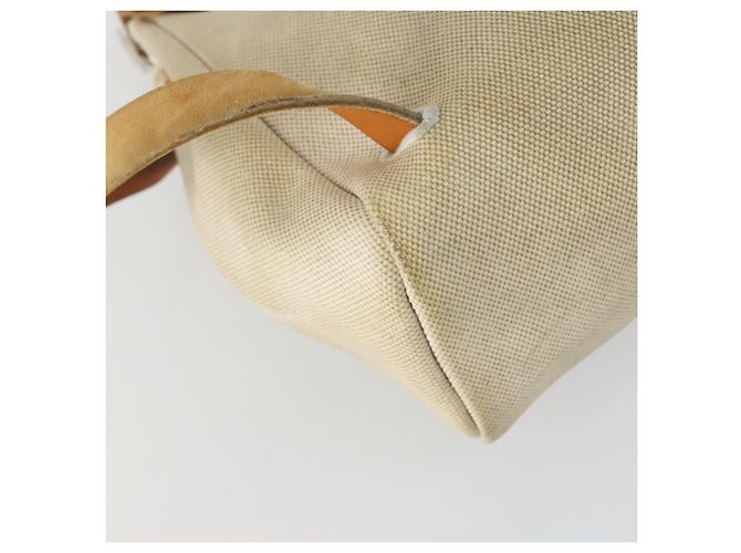 Hermès HERMES Herbag Ad PM Mochila Canvas Cuero 2way Beige Silver - vista 18