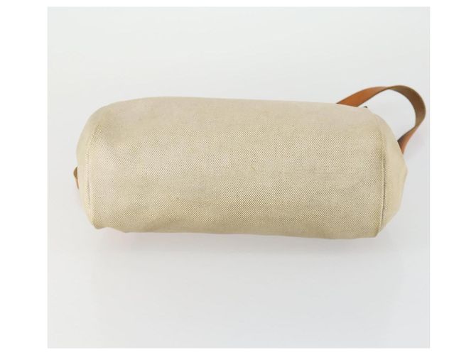 Hermès HERMES Herbag Ad PM Mochila Canvas Cuero 2way Beige Silver - vista 5