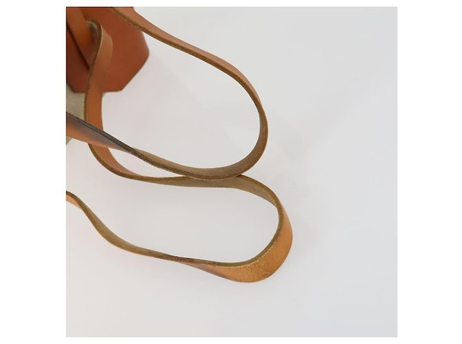Hermès HERMES Herbag Ad PM Mochila Canvas Cuero 2way Beige Silver - vista 8