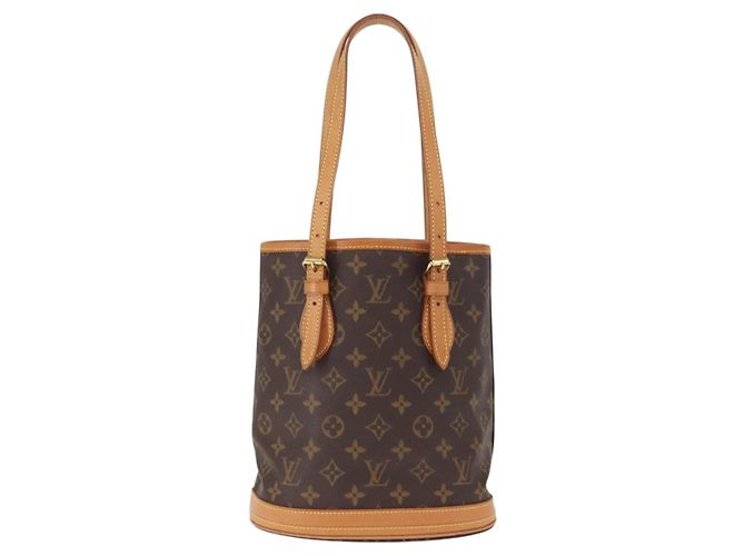 LOUIS VUITTON Monogram Bucket PM Shoulder Bag M42238 LV - vue 13