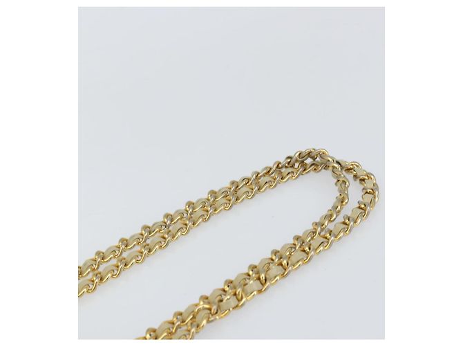 PRADA Chain Shoulder Bag Nylon Beige Gold - vista 8