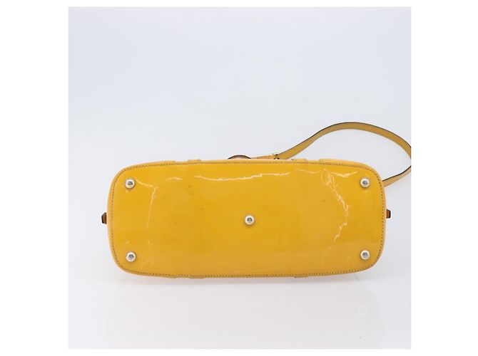GUCCI Micro GG Hand Bag Patent 2way Yellow Gold Tone 809617 - vista 17