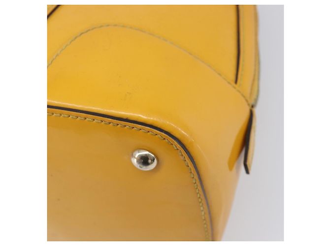GUCCI Micro GG Hand Bag Patent 2way Yellow Gold Tone 809617 - vista 20