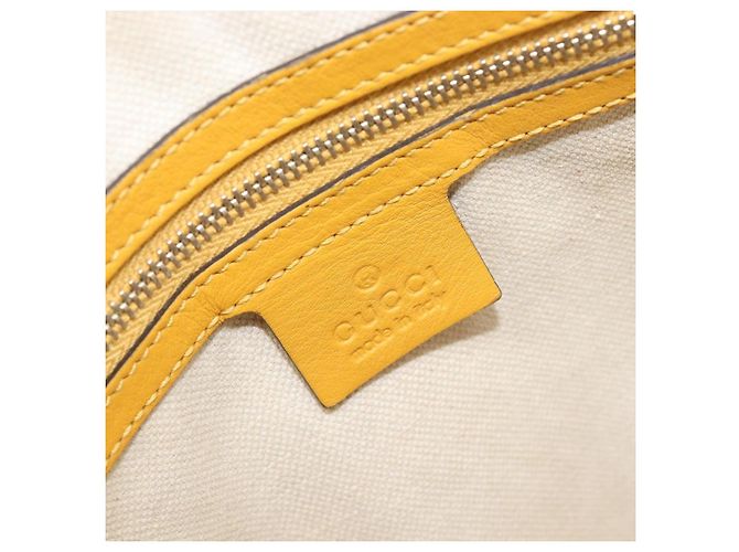 GUCCI Micro GG Hand Bag Patent 2way Yellow Gold Tone 809617 - vista 26