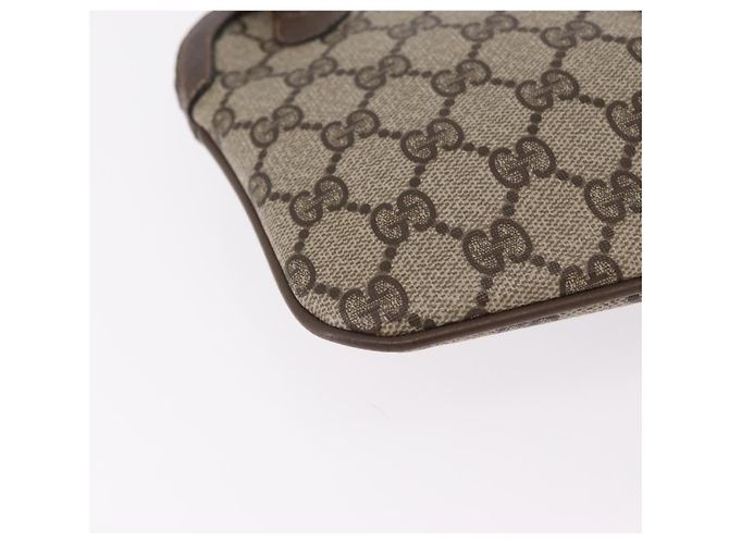 GUCCI GG Supreme Web Sherry Line Bag PVC Beige Gold 904 02 047 - vista 13