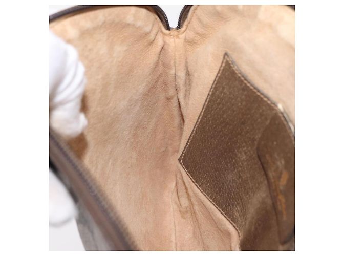 GUCCI GG Supreme Web Sherry Line Bag PVC Beige Gold 904 02 047 - vista 21