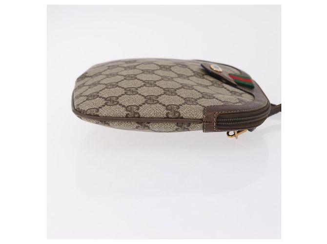 GUCCI GG Supreme Web Sherry Line Bag PVC Beige Gold 904 02 047 - vista 4