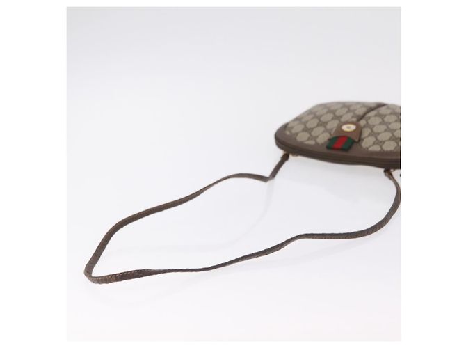 GUCCI GG Supreme Web Sherry Line Bag PVC Beige Gold 904 02 047 - vista 8