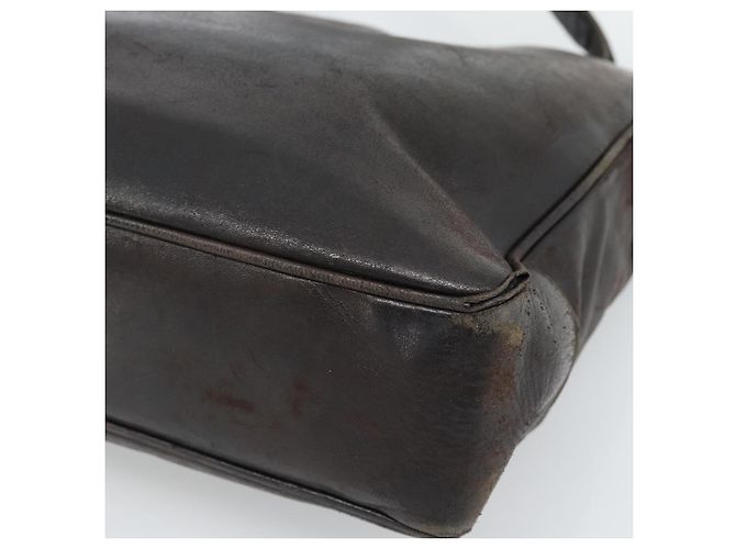 CHANEL Schultertasche Leder Braun Gold CC - Ansicht 17