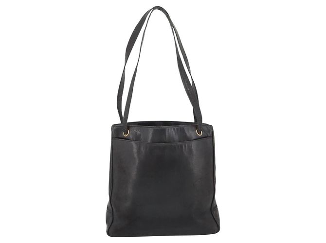 CHANEL Schultertasche Leder Braun Gold CC - Ansicht 2