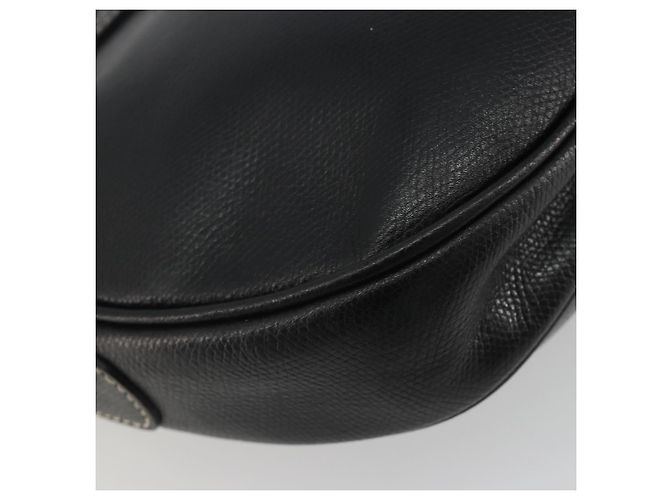 LOEWE Anagram Shoulder Bag Leather Black Gold - vista 17
