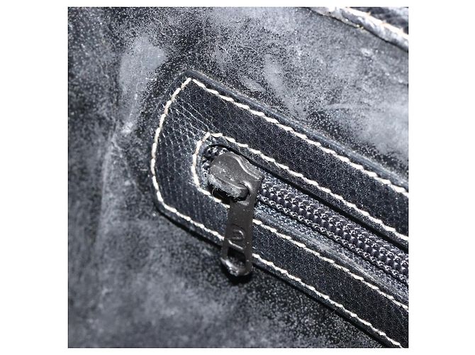 LOEWE Anagram Shoulder Bag Leather Black Gold - vista 22