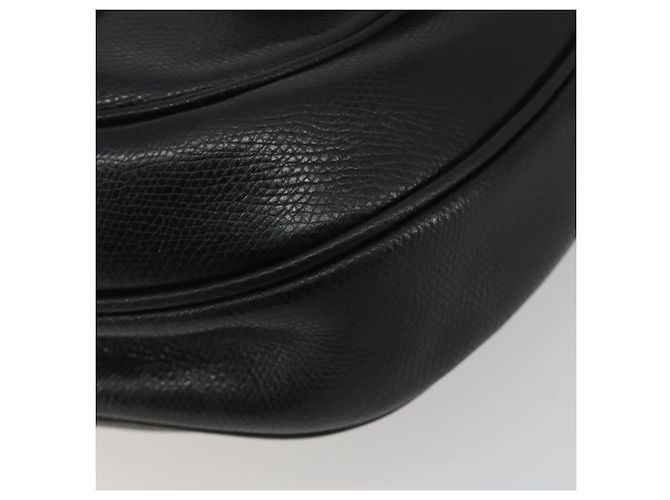 LOEWE Anagram Shoulder Bag Leather Black Gold - vista 8
