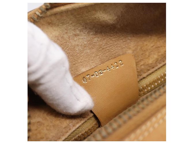 GUCCI Micro GG Supreme Hand Bag PVC 2way Beige Gold 67 02 4422 - vista 12