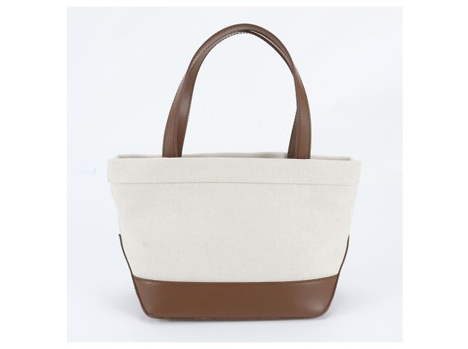 Bally Leather Canvas Tote Bag - view 3