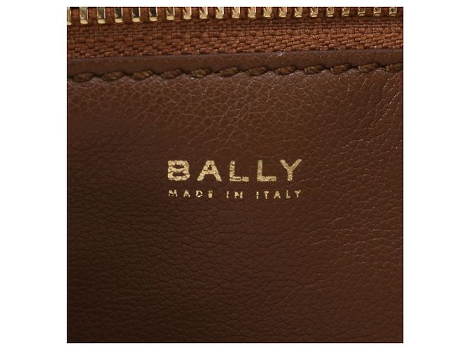 Bally Leather Canvas Tote Bag - view 8