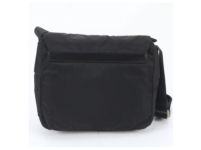 Prada Tessuto Nylon Schultertasche aus Leder mit Dreiecks-Logo - Ansicht 3