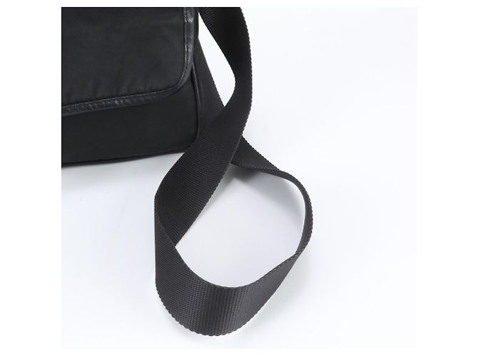 Borsa a tracolla in pelle e nylon Tessuto con logo triangolare Prada - vista 2