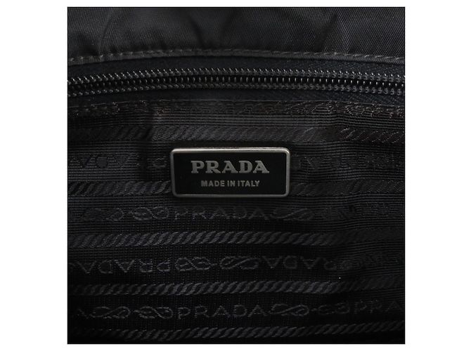 Borsa a tracolla in pelle e nylon Tessuto con logo triangolare Prada - vista 8