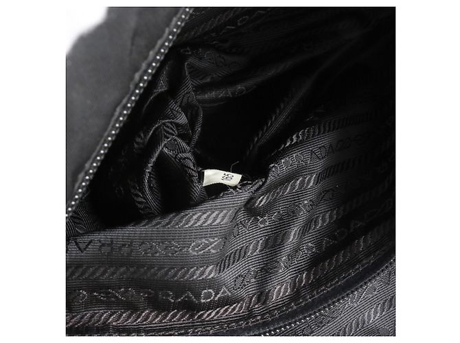 Borsa a tracolla in pelle e nylon Tessuto con logo triangolare Prada - vista 9