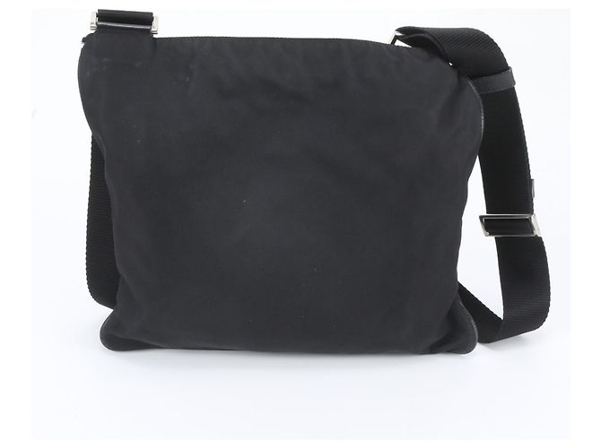 Borsa a tracolla in pelle e nylon Tessuto con logo triangolare Prada - vista 3