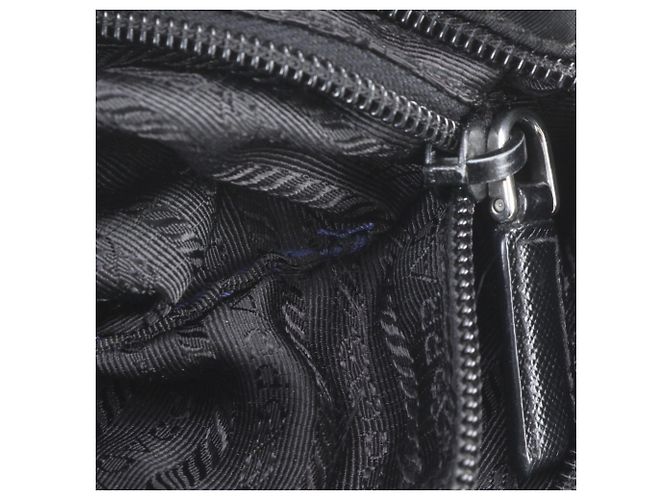 Borsa a tracolla in pelle e nylon Tessuto con logo triangolare Prada - vista 8