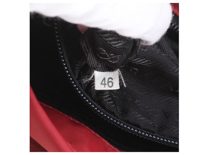 Borsa a tracolla in pelle e nylon Tessuto con logo triangolare Prada - vista 10