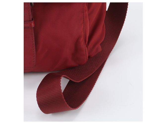 Borsa a tracolla in pelle e nylon Tessuto con logo triangolare Prada - vista 2
