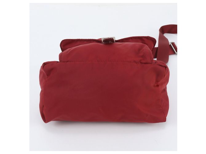 Borsa a tracolla in pelle e nylon Tessuto con logo triangolare Prada - vista 5