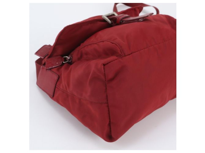 Borsa a tracolla in pelle e nylon Tessuto con logo triangolare Prada - vista 6