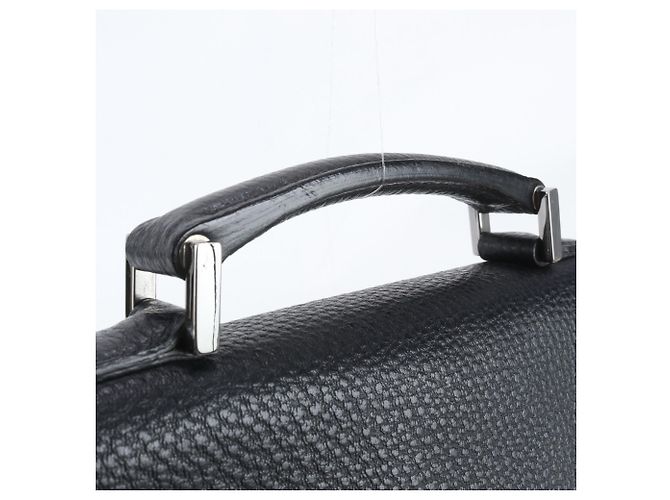 Mallette Gucci en cuir noir - vue 2