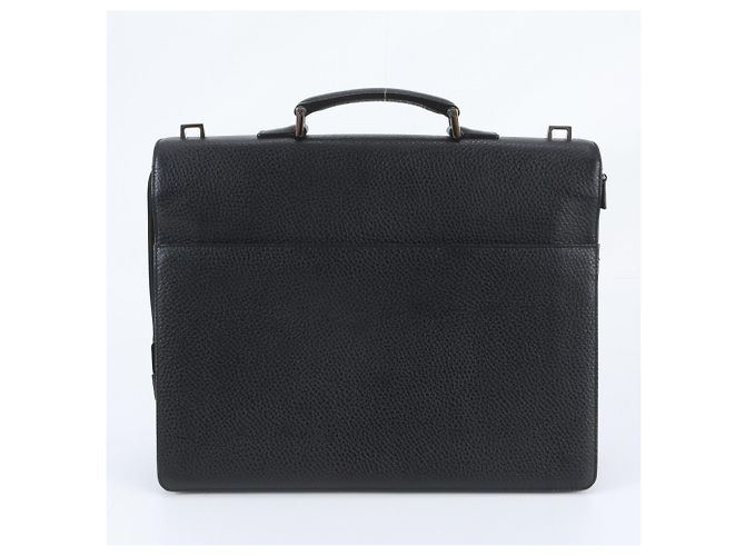 Mallette Gucci en cuir noir - vue 3
