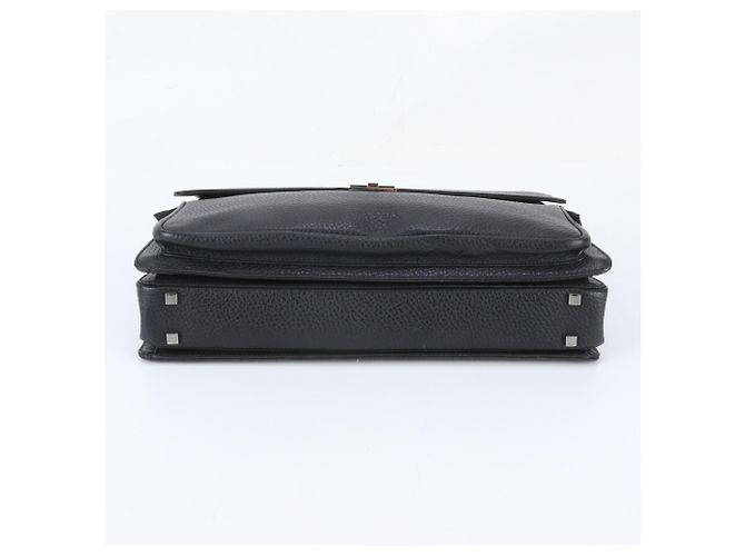 Mallette Gucci en cuir noir - vue 5
