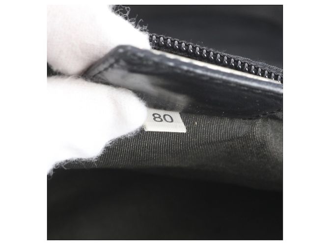 Prada Tessuto Nylon Triangle Logo Leather Bag - view 9