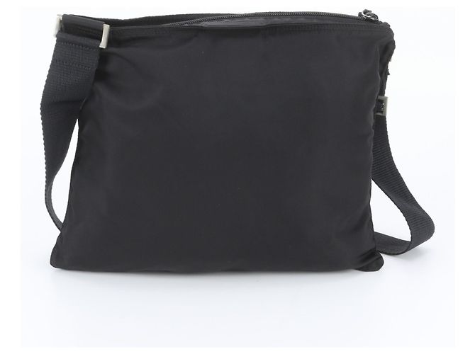 Sac messager Prada en nylon Tessuto avec logo triangle - vue 3