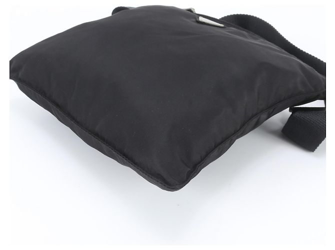 Sac messager Prada en nylon Tessuto avec logo triangle - vue 5