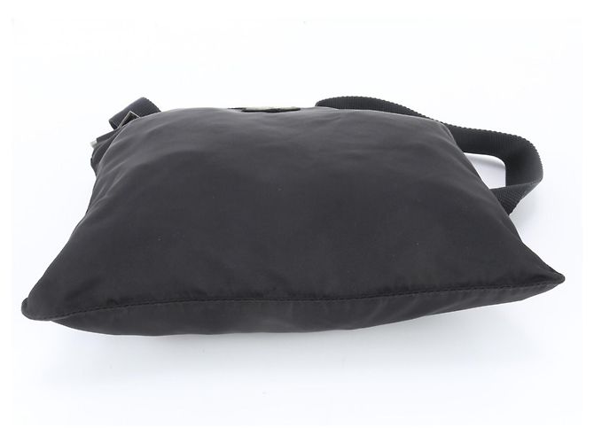Sac messager Prada en nylon Tessuto avec logo triangle - vue 6