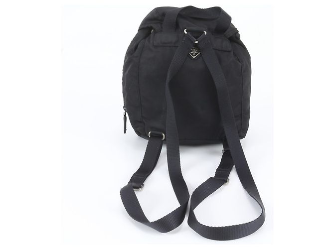 Prada Tessuto Nylon Triangle Logo Backpack/Shoulder Bag - view 3