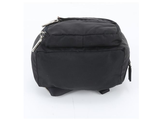 Prada Tessuto Nylon Triangle Logo Backpack/Shoulder Bag - view 6