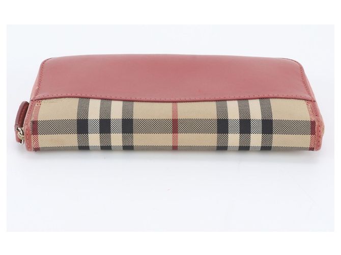 Cartera larga Burberry Nova Check de cuero y lona - vista 4