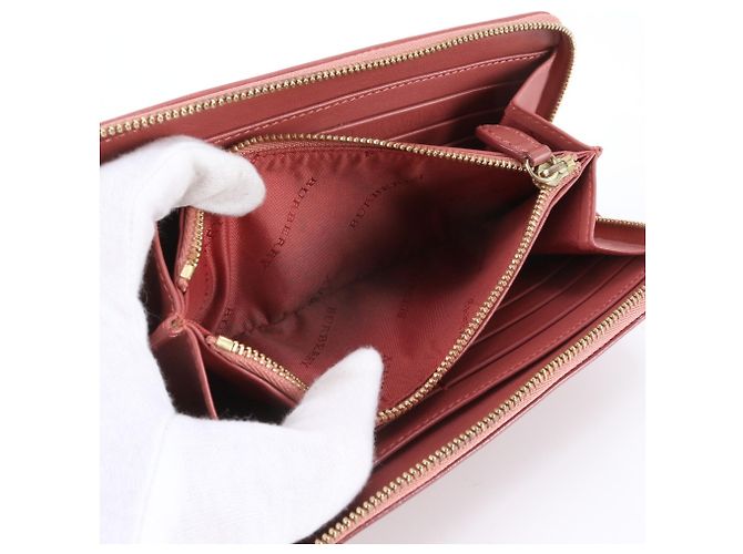 Cartera larga Burberry Nova Check de cuero y lona - vista 7