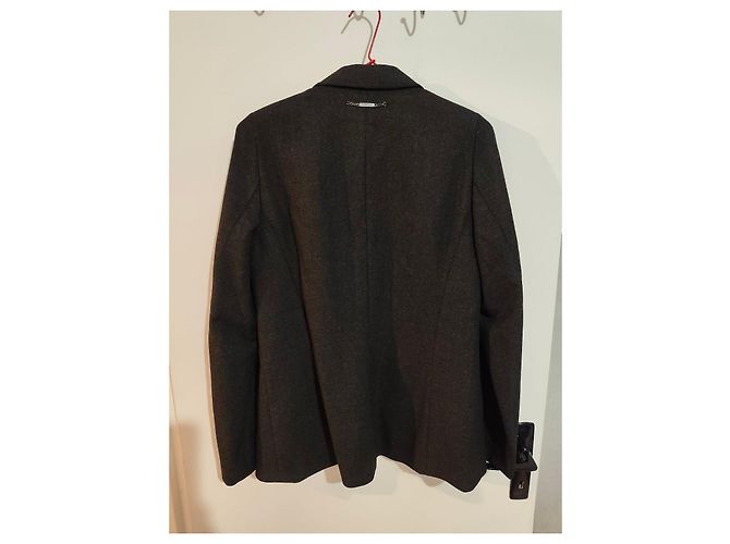 Escada grey wool blazer jacket - view 7