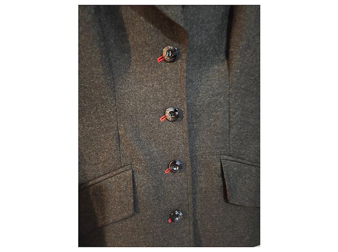 Escada grey wool blazer jacket - view 8