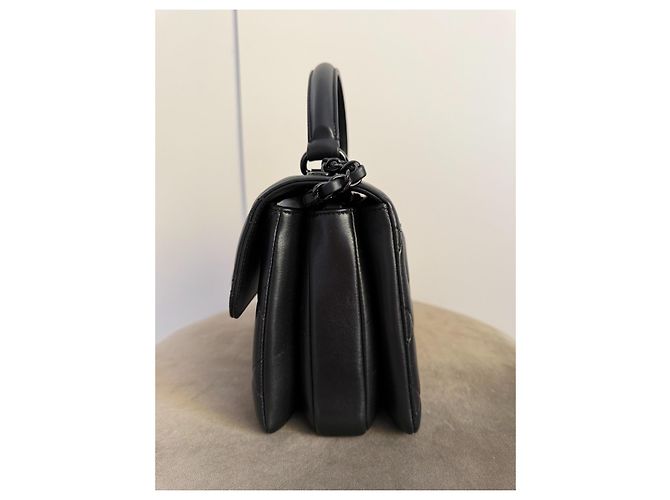 Chanel Trendy CC Small "So Black" – Lambskin & Black Hardware – Set Completo & Garanzia Attiva - vista 5