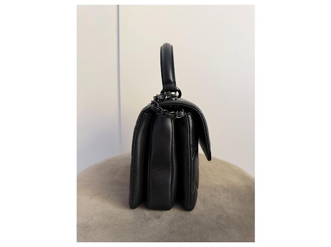 Chanel Trendy CC Small "So Black" – Lambskin & Black Hardware – Set Completo & Garanzia Attiva - vista 6