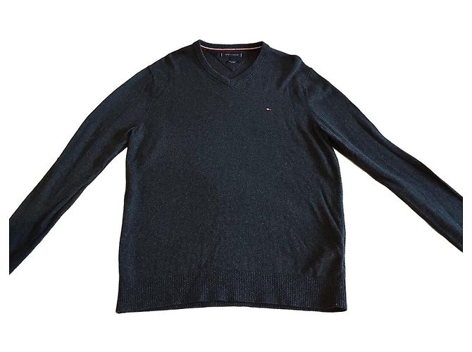 Tommy Hilfiger cotton cashmere sweater grey - view 2
