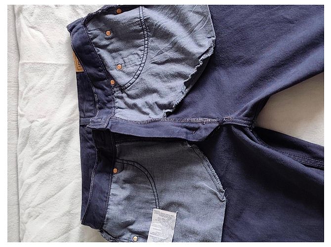Vaqueros Levi's 615 Orange Tab Azul Marino - vista 8