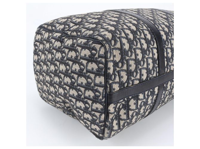 Borsa Boston Christian Dior Trotter in pelle e tela - vista 6