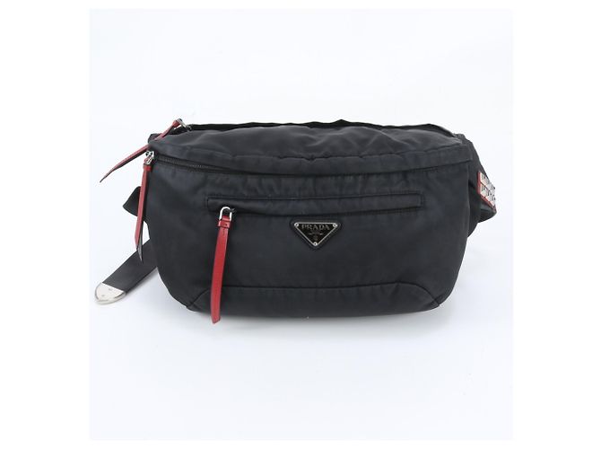 Sac bandoulière 2-Way Prada Tessuto Nylon avec logo triangle - vue 2