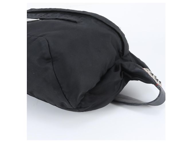 Sac bandoulière 2-Way Prada Tessuto Nylon avec logo triangle - vue 4